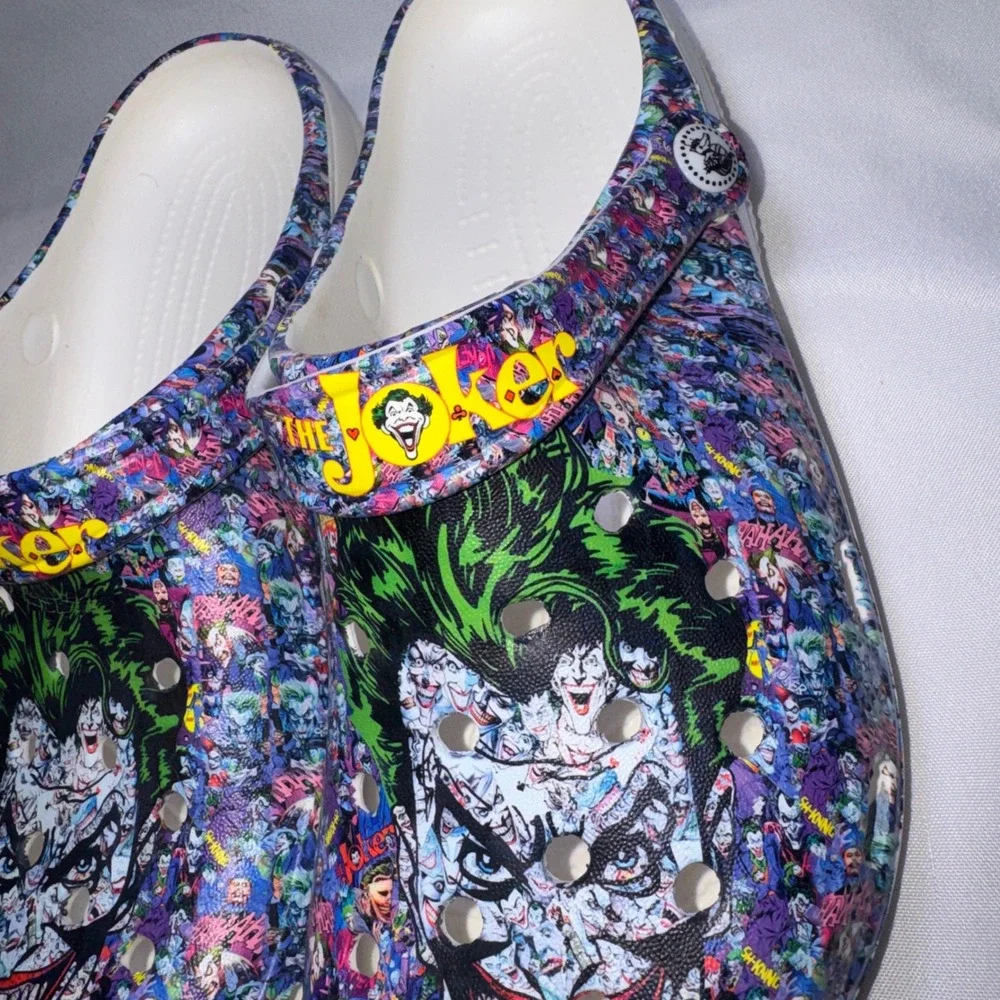 The Joker DC Comics Graphic Clogs Multi-Color‎ Batman Villain Shoes EU 43 US 10